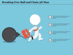 Breaking Free Ball And Chain 3d Man