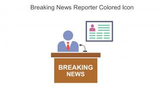 Breaking News Reporter Colored Icon In Powerpoint Pptx Png And Editable Eps Format