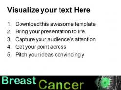 Breast cancer health powerpoint templates and powerpoint backgrounds 0511