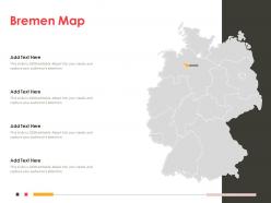 Bremen map powerpoint presentation ppt template
