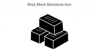 Brick Block Monotone Icon In Powerpoint Pptx Png And Editable Eps Format