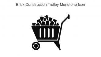 Brick Construction Trolley Monotone Icon In Powerpoint Pptx Png And Editable Eps Format