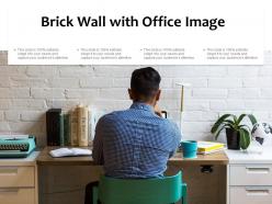 Brick wall with office image