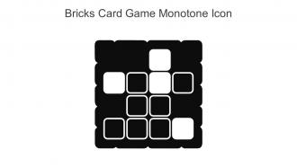 Bricks Card Game Monotone Icon In Powerpoint Pptx Png And Editable Eps Format