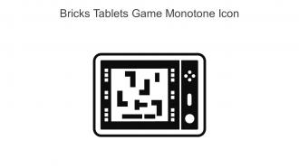 Bricks Tablets Game Monotone Icon In Powerpoint Pptx Png And Editable Eps Format