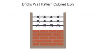 Bricks Wall Pattern Colored Icon In Powerpoint Pptx Png And Editable Eps Format