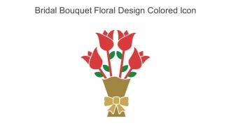 Bridal Bouquet Floral Design Colored Icon In Powerpoint Pptx Png And Editable Eps Format