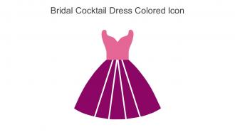 Bridal Cocktail Dress Colored Icon In Powerpoint Pptx Png And Editable Eps Format