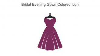 Bridal Evening Gown Colored Icon In Powerpoint Pptx Png And Editable Eps Format