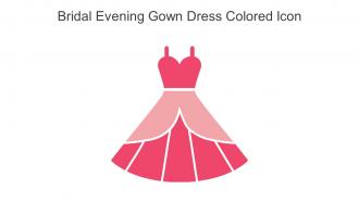 Bridal Evening Gown Dress Colored Icon In Powerpoint Pptx Png And Editable Eps Format