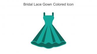 Bridal Lace Gown Colored Icon In Powerpoint Pptx Png And Editable Eps Format
