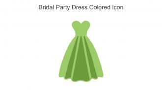 Bridal Party Dress Colored Icon In Powerpoint Pptx Png And Editable Eps Format