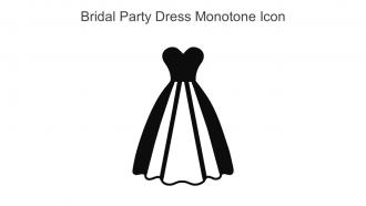 Bridal Party Dress Monotone Icon In Powerpoint Pptx Png And Editable Eps Format
