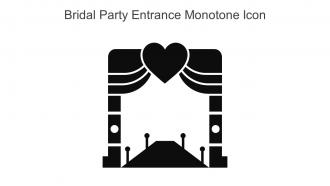 Bridal Party Entrance Monotone Icon In Powerpoint Pptx Png And Editable Eps Format