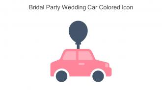 Bridal Party Wedding Car Colored Icon In Powerpoint Pptx Png And Editable Eps Format