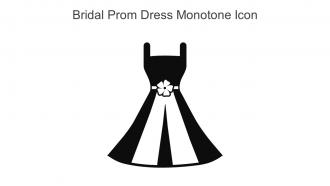 Bridal Prom Dress Monotone Icon In Powerpoint Pptx Png And Editable Eps Format