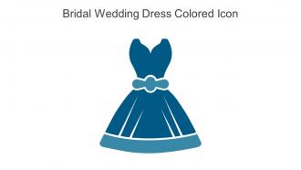 Bridal Wedding Dress Colored Icon In Powerpoint Pptx Png And Editable Eps Format