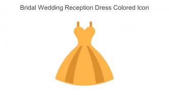 Bridal Wedding Reception Dress Colored Icon In Powerpoint Pptx Png And Editable Eps Format