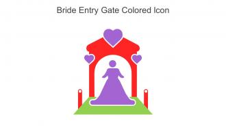Bride Entry Gate Colored Icon In Powerpoint Pptx Png And Editable Eps Format