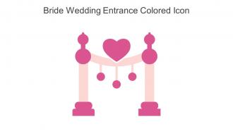 Bride Wedding Entrance Colored Icon In Powerpoint Pptx Png And Editable Eps Format