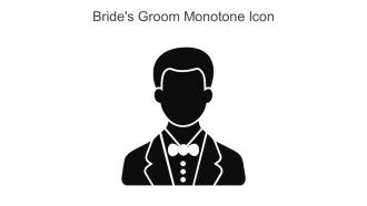Brides Groom Monotone Icon In Powerpoint Pptx Png And Editable Eps Format