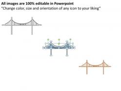 Bridge chart closing the gap outline powerpoint slides and ppt templates db