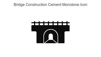 Bridge Construction Cement Monotone Icon In Powerpoint Pptx Png And Editable Eps Format