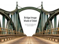 Bridge image made of steel