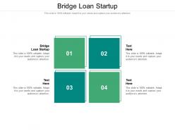 Bridge loan startup ppt powerpoint presentation styles deck cpb