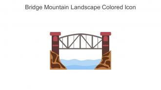 Bridge Mountain Landscape Colored Icon In Powerpoint Pptx Png And Editable Eps Format