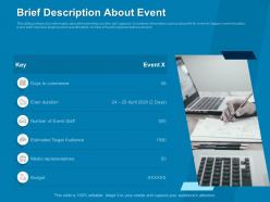 Brief Description About Event Budget Ppt Powerpoint Presentation Graphics