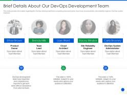 Brief details about our devops development team devops services development proposal it