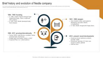 Brief History And Evolution Of Nestle Company Nestle Internal And External Environmental Strategy SS V