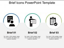 Brief icon powerpoint template