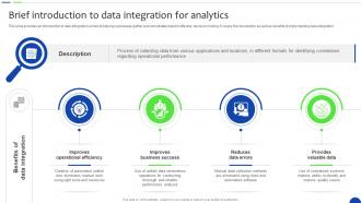Brief Introduction To Data Integration For Unlocking The Power Of Prescriptive Data Analytics SS
