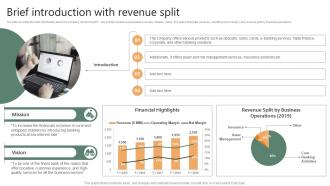 Brief Introduction With Revenue Split Financing Options Available For Startups