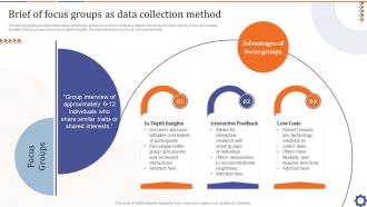Brief Of Focus Groups As Data Collection Method Guide For Data Collection Analysis MKT SS V