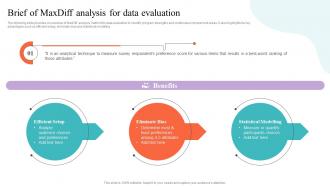 Brief Of Maxdiff Analysis For Data Evaluation Strategic Guide To Market Research MKT SS V