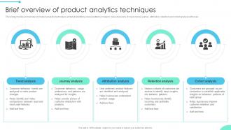 Brief Overview Of Product Enhancing Business Insights Implementing Product Data Analytics SS V