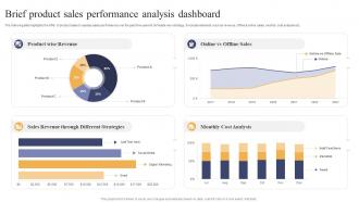 Brief Product Sales Performance Analysis Dashboard