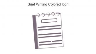 Brief Writing Colored Icon In Powerpoint Pptx Png And Editable Eps Format