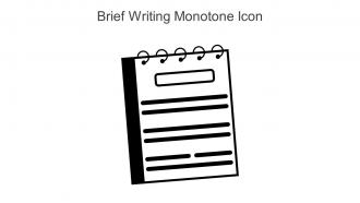 Brief Writing Monotone Icon In Powerpoint Pptx Png And Editable Eps Format
