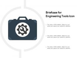 Briefcase for engineering tools icon