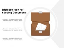 Briefcase icon for keeping documents