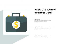 Briefcase icon of business deal