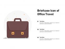 Briefcase icon of office travel