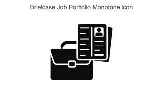 Briefcase Job Portfolio Monotone Icon In Powerpoint Pptx Png And Editable Eps Format
