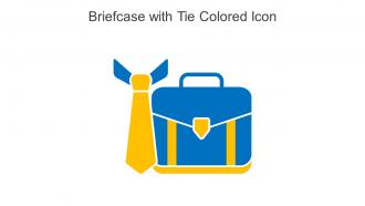 Briefcase With Tie Colored Icon In Powerpoint Pptx Png And Editable Eps Format