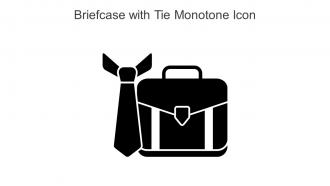 Briefcase With Tie Monotone Icon In Powerpoint Pptx Png And Editable Eps Format