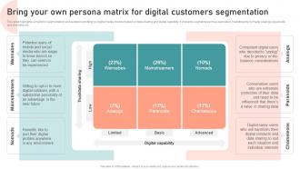 Bring Your Own Persona Matrix Customer Segmentation Targeting And Positioning Guide For Effective